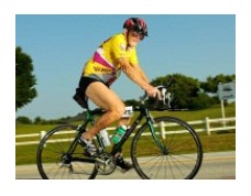 Charlie on bike during Central Florida Duathlon Series race May 14, 2011